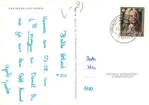 AK / Ansichtskarte Opfingen Gesamtansicht Kirche Pfarrhaus Altgasse Ratskeller Opfingen