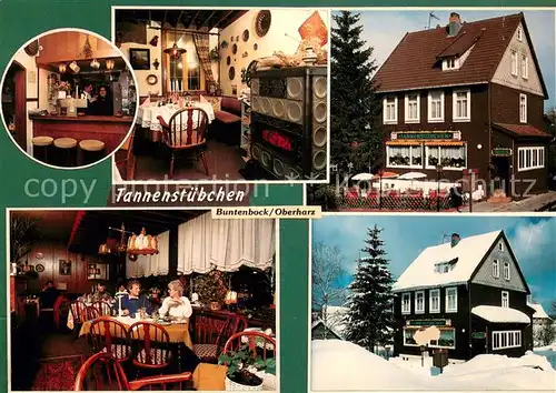 AK / Ansichtskarte Buntenbock Cafe Pension Tannenstuebchen Bar Gaststube Buntenbock
