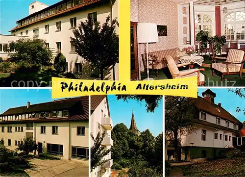 AK / Ansichtskarte Ditzingen Philadelphia Altersheim Zimmer Garten Ditzingen