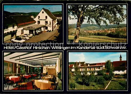 AK / Ansichtskarte Wittlingen_Baden Hotel Gasthof Hirschen Gastraum Panorama Wittlingen_Baden