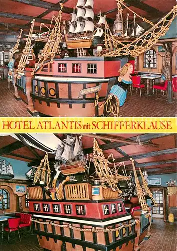 AK / Ansichtskarte Timmendorfer_Strand Hotel Atlantis mit Schifferklause Timmendorfer_Strand