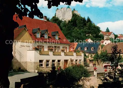 AK / Ansichtskarte Streitberg_Oberfranken Hotel Gasthof Schuetz Streitberg Oberfranken