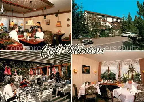 AK / Ansichtskarte Bad_Bevensen Hotel Restaurant Cafe Karstens Gastraeume Terrasse Bad_Bevensen