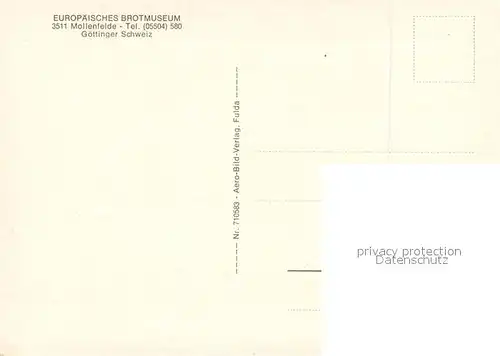 AK / Ansichtskarte Mollenfelde Europaeisches Brotmuseum Goettinger Schweiz Mollenfelde