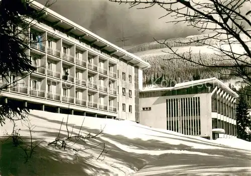 AK / Ansichtskarte Spindleruv_Mlyn_Spindlermuehle Interhotel Montana Krkonose Berghotel Winter im Riesengebirge Spindleruv_Mlyn