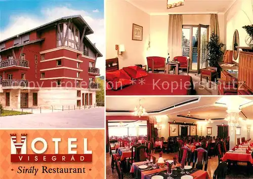 AK / Ansichtskarte Visegrad Hotel Visegrad Siraly Restaurant Fremdenzimmer Visegrad