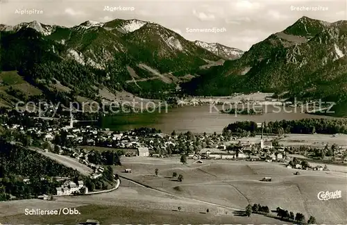 AK / Ansichtskarte Schliersee Fliegeraufnahme Schliersee