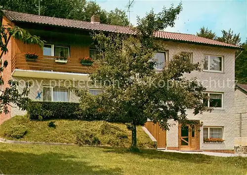 AK / Ansichtskarte Schoenstein_Hessen Pension Kellerwaldblick Schoenstein_Hessen