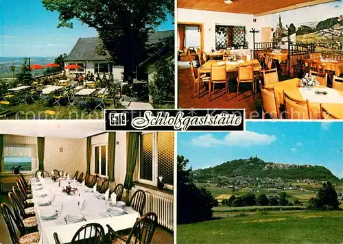 AK / Ansichtskarte Amoeneburg Schlossgaststaette Restaurant Cafe Landschaft Amoeneburg
