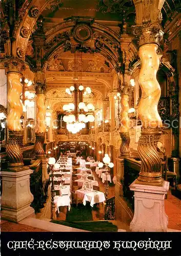 AK / Ansichtskarte Budapest Cafe Restaurant Hungaria Budapest