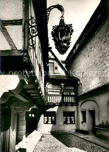 AK / Ansichtskarte Obernai_Bas_Rhin Cour de la Pharmacie Schmutz Obernai_Bas_Rhin