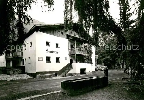 AK / Ansichtskarte St_Leonhard_Passeier Gasthof Sandwirt Geburts  und Wohnhaus A. Hofer Brunnen St_Leonhard_Passeier