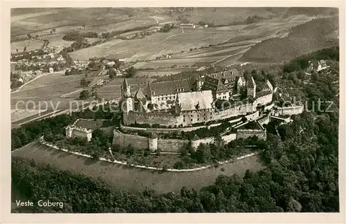 AK / Ansichtskarte Coburg Veste Coburg Fliegeraufnahme Coburg