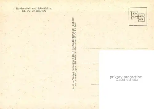 AK / Ansichtskarte St Peter Ording Fliegeraufnahme 