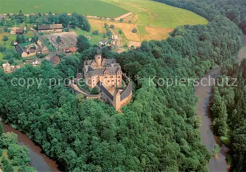 AK / Ansichtskarte Rochsburg Schloss Rochsburg mit Zwickauer Mulde Fliegeraufnahme Rochsburg