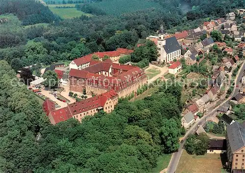 AK / Ansichtskarte Wechselburg Schloss mit Basilika und St Otto Stadtkirche Fliegeraufnahme Wechselburg