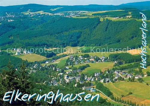 AK / Ansichtskarte Elkeringhausen_Winterberg Fliegeraufnahme 