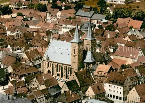 AK / Ansichtskarte Gerolzhofen Altstadtkern Fliegeraufnahme Gerolzhofen