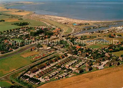 AK / Ansichtskarte Bensersiel Nordseebad Fliegeraufnahme Bensersiel