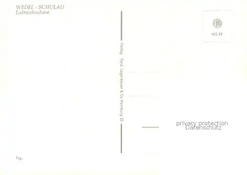 AK / Ansichtskarte Schulau_Wedel Fliegeraufnahme Schulau_Wedel