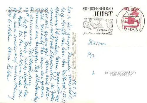 AK / Ansichtskarte Insel_Juist Wilhelmshoehe Fliegeraufnahme Insel_Juist