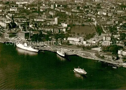 AK / Ansichtskarte Kiel Faehrhaus nach Norden Fliegeraufnahme Kiel