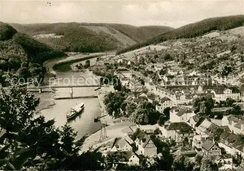 AK / Ansichtskarte Bad_Karlshafen an der Oberweser Fliegeraufnahme Bad_Karlshafen