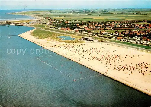 AK / Ansichtskarte Norden_Norddeich_Nordseebad Fliegeraufnahme 