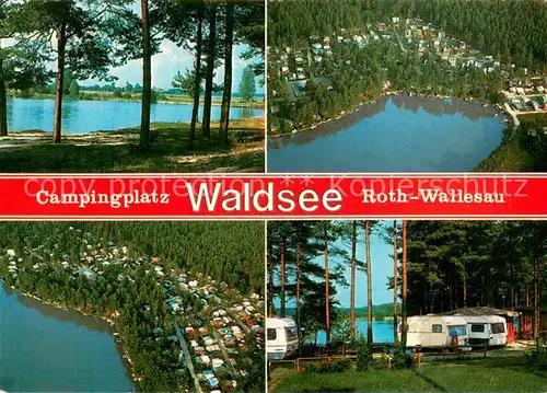 AK / Ansichtskarte Wallesau Campingplatz Waldsee Fliegeraufnahmen Wallesau
