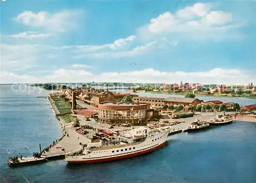 AK / Ansichtskarte Wilhelmshaven Baederflotte im Hafen Fliegeraufnahme Wilhelmshaven