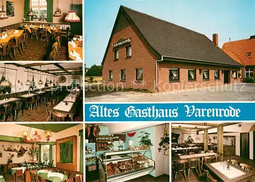 AK / Ansichtskarte Varenrode Altes Gasthaus Restaurant Gesellschaftsraum Metzgerei Varenrode