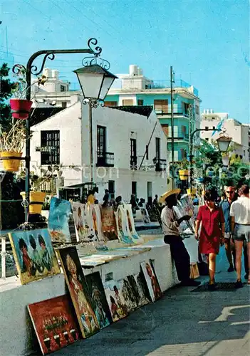 AK / Ansichtskarte Torremolinos Calle de la Nogalera Strassenkuenstler Torremolinos