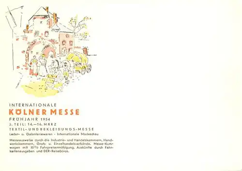 AK / Ansichtskarte Koeln_Rhein Internationale Koelner Messe Textil  und Bekleidungsmesse Koeln_Rhein