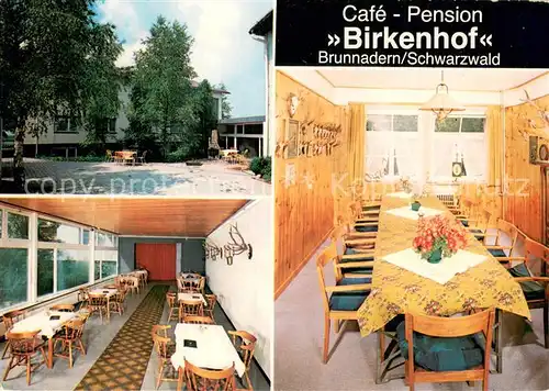 AK / Ansichtskarte Brunnadern_Weilheim Cafe Pension Birkenhof Brunnadern Weilheim
