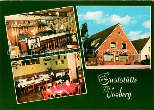 AK / Ansichtskarte Pewsum Gaststaette Vosberg Gastraum Theke Pewsum