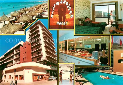 AK / Ansichtskarte El_Arenal_Mallorca Hotel Kilimandjaro Swimming Pool Strand El_Arenal_Mallorca