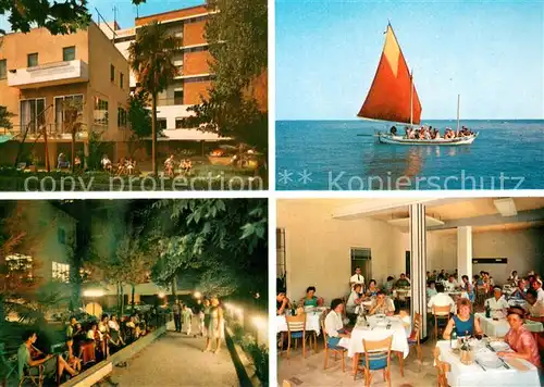 AK / Ansichtskarte Cattolica__Provincia_Rimini Pensione Primavera Restaurant Segelboot 