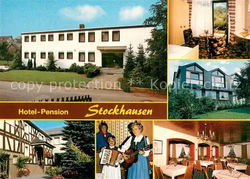 AK / Ansichtskarte Mueschenbach Hotel Pension Stockhausen Restaurant Hausmusik Mueschenbach