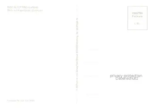 AK / Ansichtskarte Altoetting Zentrum mit Kapellplatz Fliegeraufnahme Altoetting