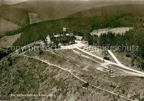 AK / Ansichtskarte Bad_Sachsa_Harz Fliegeraufnahme mit Hotel Berghof Ravensberg Bad_Sachsa_Harz
