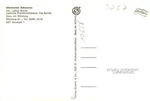 AK / Ansichtskarte Neustadt_Ruebenberge Altenheime Schneeren Neustadt_Ruebenberge