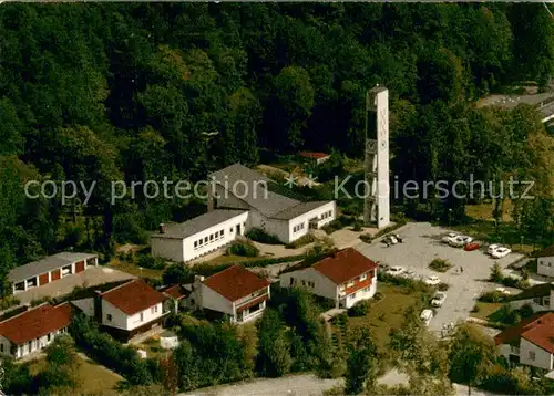 AK / Ansichtskarte Gerlingen_Wuerttemberg Ev Matthaeuskirche Waldsiedlung Fliegeraufnahme Gerlingen Wuerttemberg