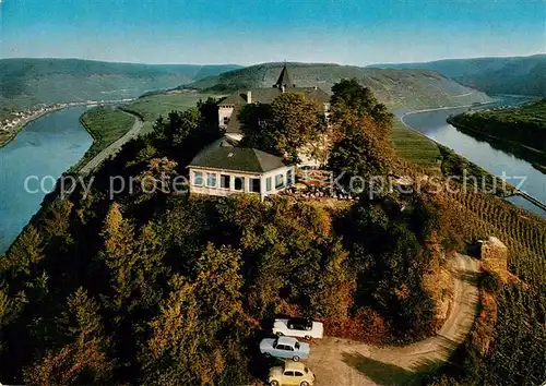 AK / Ansichtskarte Bullay_Mosel Berghotel Marienburg Cafe Restaurant Fliegeraufnahme Bullay_Mosel
