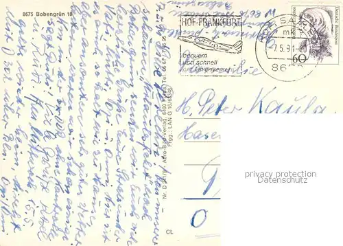 AK / Ansichtskarte Bobengruen Fliegeraufnahme Bobengruen