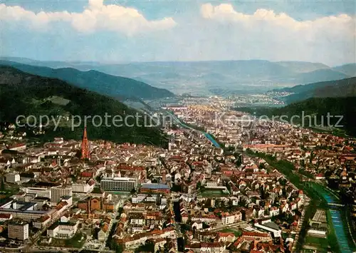 AK / Ansichtskarte Freiburg_Breisgau Fliegeraufnahme Freiburg Breisgau