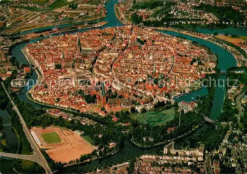 AK / Ansichtskarte Luebeck Fliegeraufnahme Luebeck