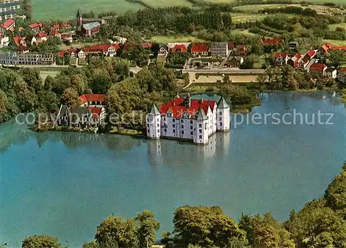 AK / Ansichtskarte Gluecksburg_Ostseebad Fliegeraufnahme mit Schloss Gluecksburg Flensburger Foerde Gluecksburg_Ostseebad