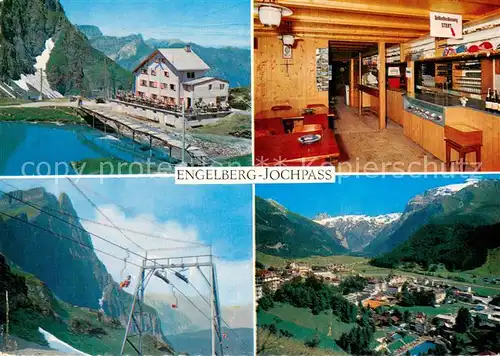 AK / Ansichtskarte Engelberg__OW Jochpass Berghotel Bergbahn Talblick Alpenpanorama 