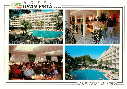 AK / Ansichtskarte Can_Picafort_Mallorca Hotel Gran Vista Restaurant Swimming Pool Can_Picafort_Mallorca