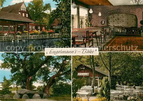 AK / Ansichtskarte Visbek Auflugsort Engelmanns Baeke Gartenterrasse Steingrab Visbek